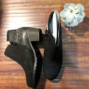 Black Velvet Ankle Boots